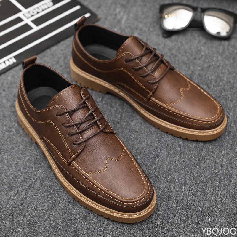 Leatherworking Classic - Men's Leather Trendy Summer Breathable Black