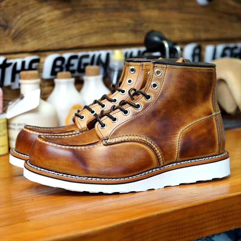 Leatherworking Classic - Men Retro Distressed Real Leather Work