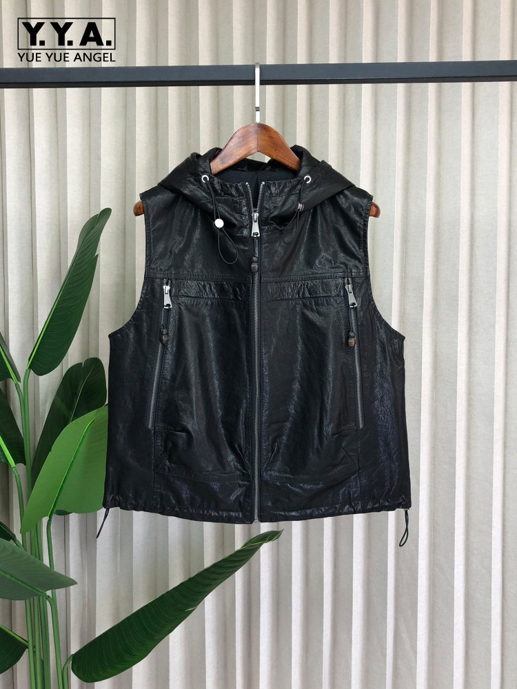 Work Ladies Casual Genuine Lea - đánh giá và giá Leather Work Jacket With Hood