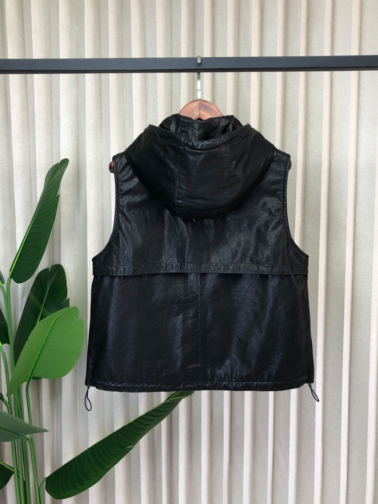Work Ladies Casual Genuine Lea - đánh giá và giá Leather Work Jacket With Hood