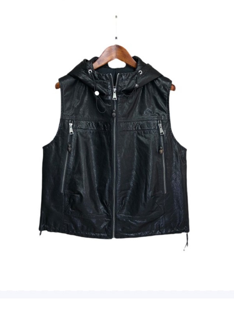 Work Ladies Casual Genuine Lea - đánh giá và giá Leather Work Jacket With Hood