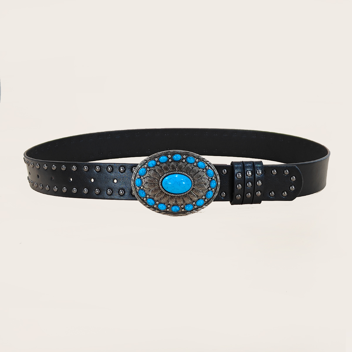 Men and women's casual Punk Ri - đánh giá và giá Leather Works Belt