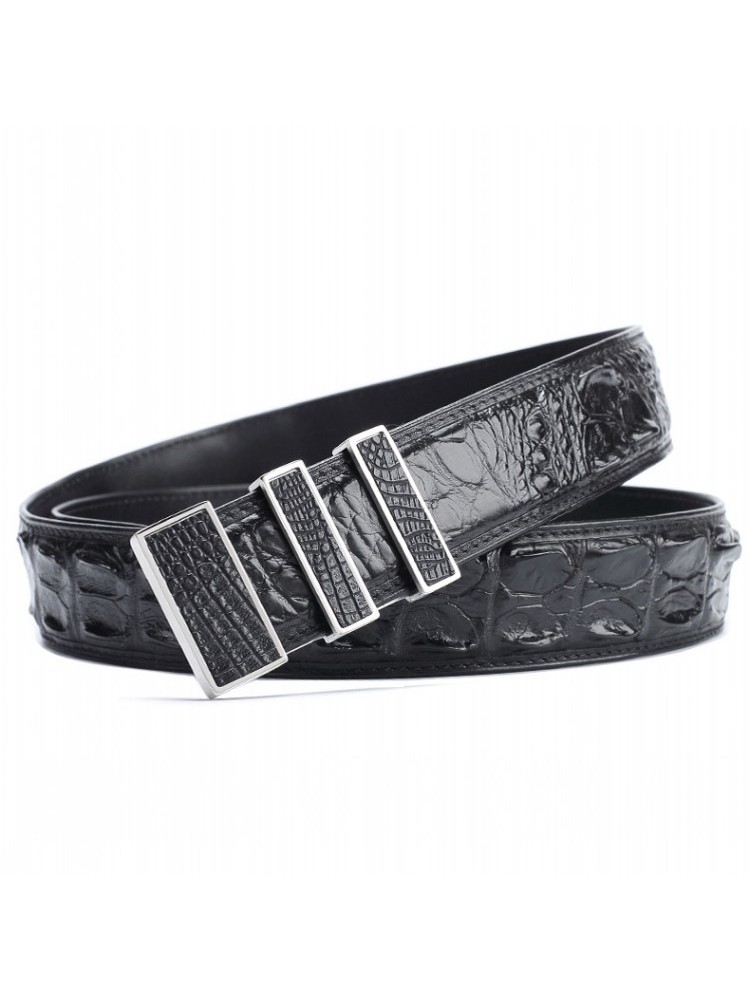 Chất Lượng Cao Nam Cá Sấu Chín - đánh giá và giá Leather Works Belt