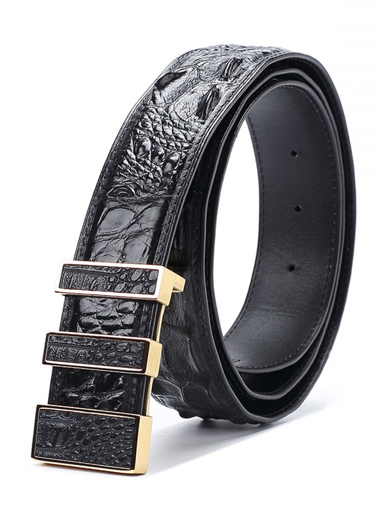 Chất Lượng Cao Nam Cá Sấu Chín - đánh giá và giá Leather Works Belt