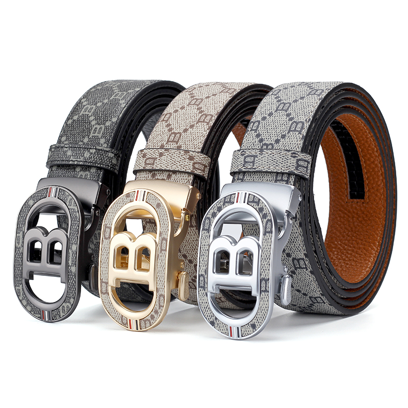 Fashion B Letter Auto Buckle B - đánh giá và giá Leather Works Belt