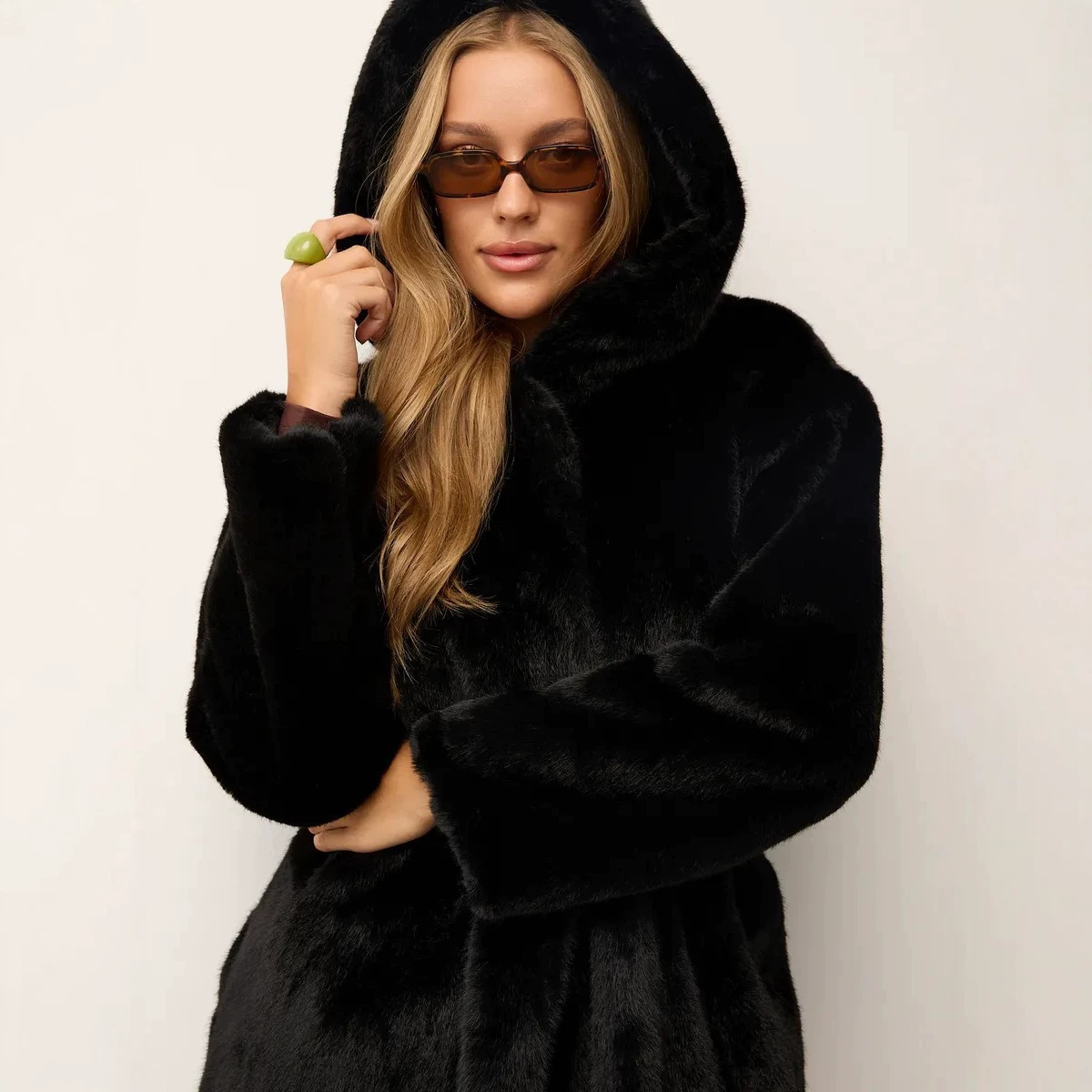 Hooded Faux Fur Women Coats Ja - đánh giá và giá Leather Work Jacket With Hood